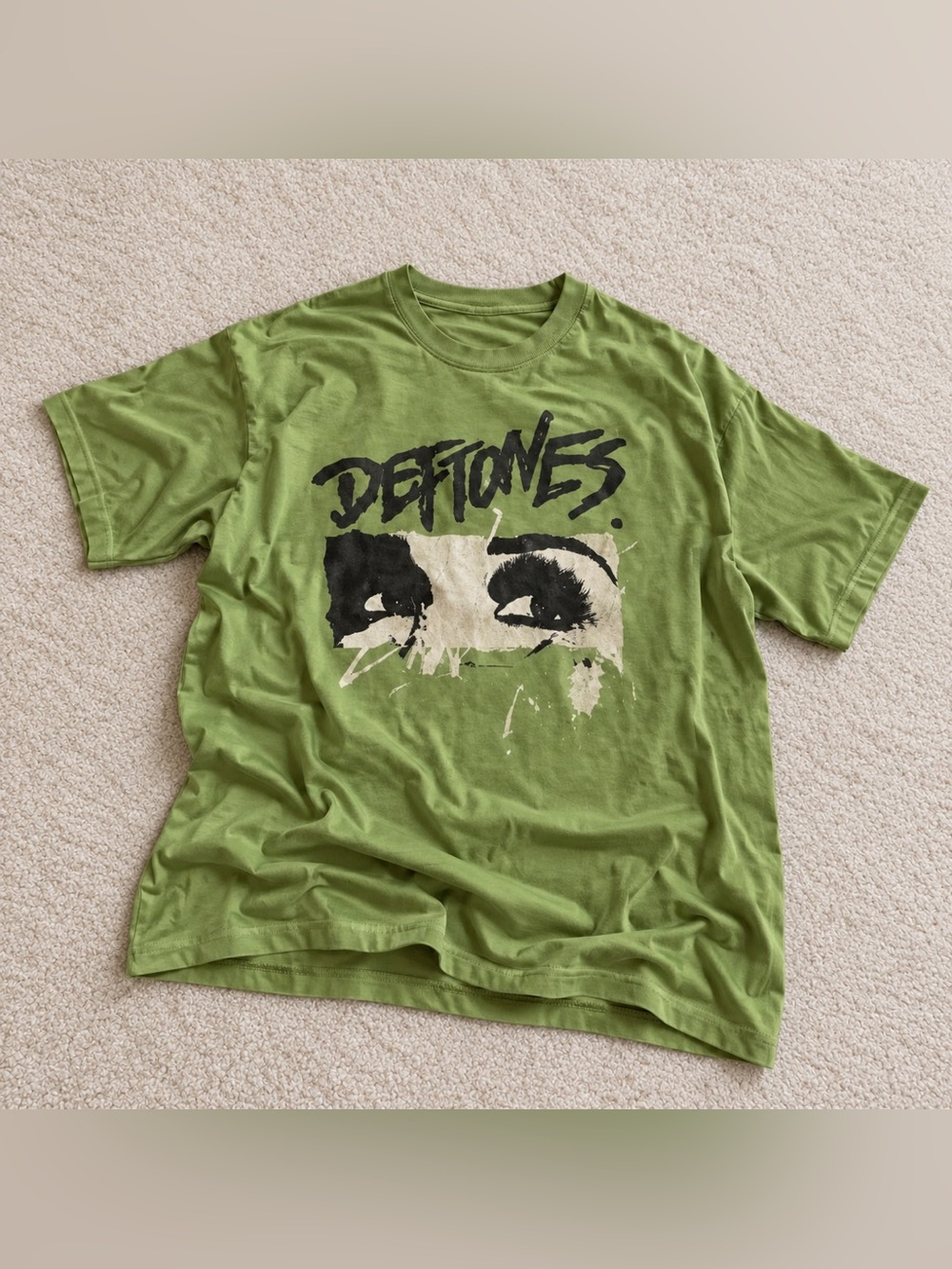 Gildan Reprint Deftones Graphic Tee - Kiwi Green Unisex T-shirt